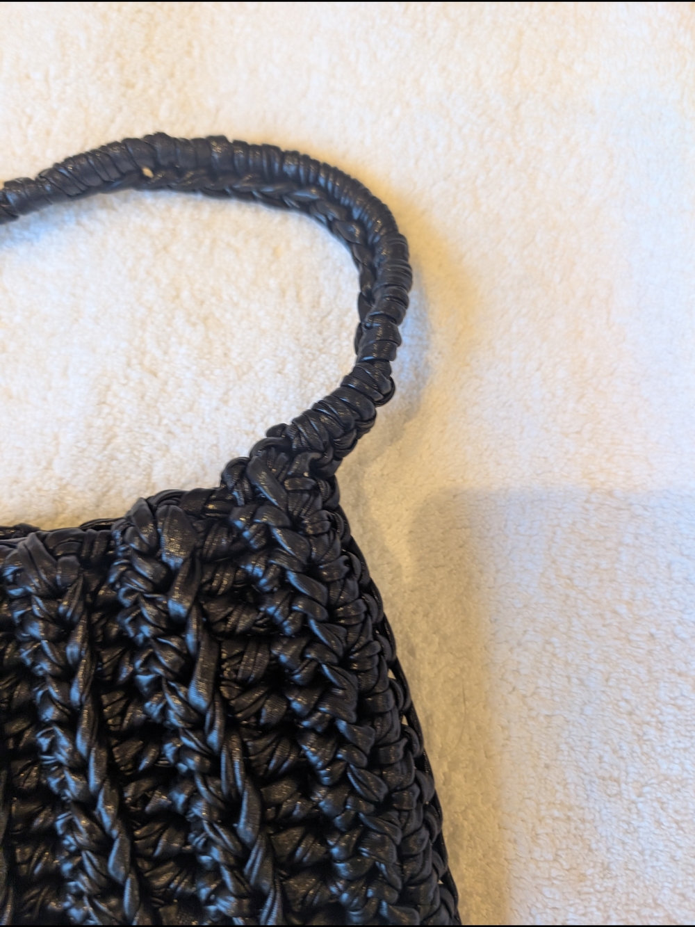 Woven Shoulder Bag - Black - Picture 5 of 7